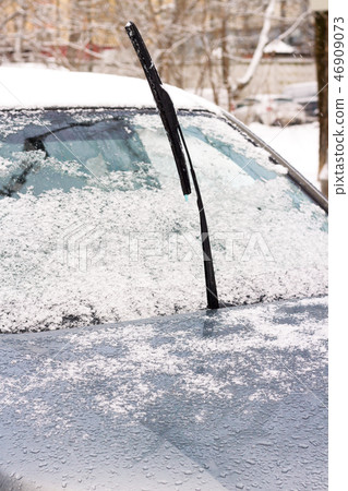 The car in snowdrift The car in snowdrift 46909073