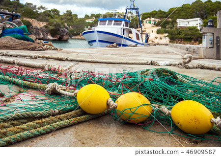 In the harbor of Cala Figuera Mallorca Spain In the harbor of Cala Figuera Mallorca Spain 46909587