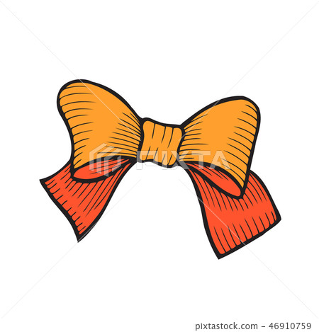 bow isolated on white bow isolated on white 46910759