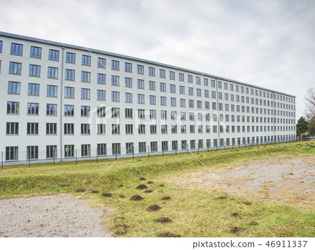 Prora, Ruegen, Germany. Restoration of flat houses Prora, Ruegen, Germany. Restoration of flat houses 46911337