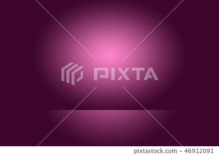 Studio Background Concept - Dark Gradient purple studio room background for product. 46912091