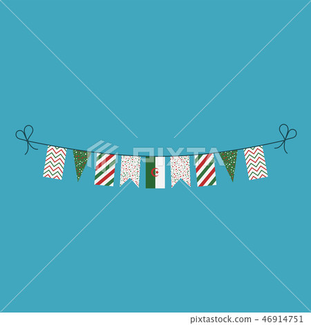 Decorations bunting flags for Algeria national day Decorations bunting flags for Algeria national day 46914751