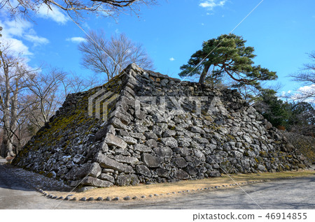 Stone wall of castle 46914855