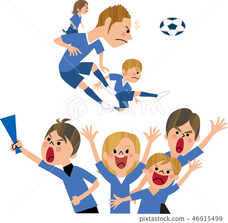足球和支持者 足球和支持者 46915499
