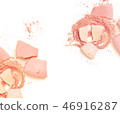 Pink powder cosmetic powder make up crushed 46916287