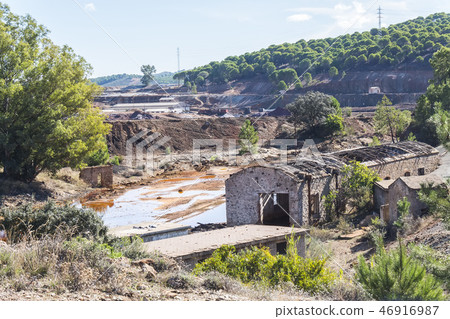 Remains of the old mines of Riotinto in Huelva 46916987