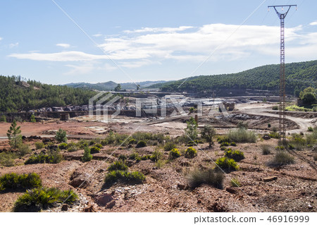 Remains of the old mines of Riotinto in Huelva 46916999