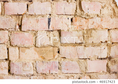 brick wall repair old decor 46917423