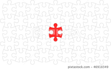 group of white jigsaws group of white jigsaws 46918349