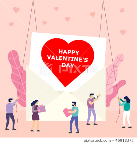 Heart in large envelop.  46918375