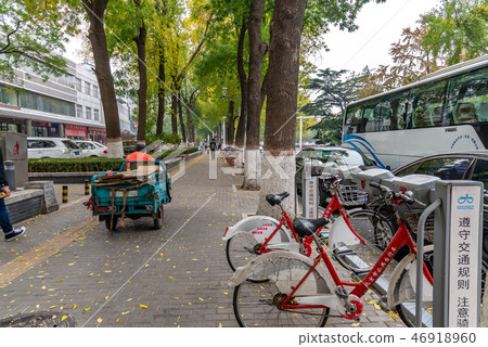 中國北京市街道平民生活 中国北京市街道の庶民生活 Street Beijing City China 46918960
