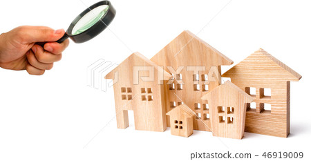 Architecture in the city and town. Miniature Architecture in the city and town. Miniature 46919009