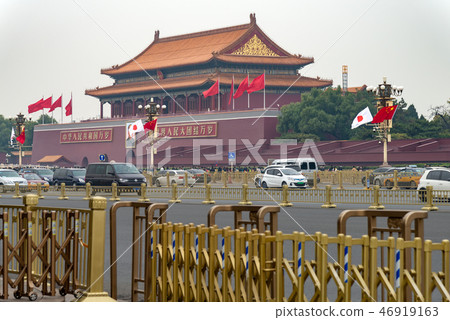 中國北京旅遊景點天安門 中国北京観光スポット天安門 Beijing Tiananmen Square 46919163