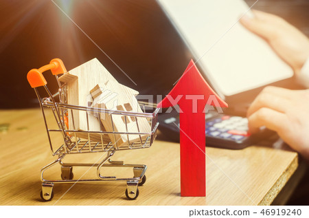 The concept of real estate market growth. The concept of real estate market growth. 46919240