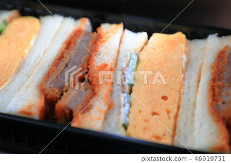 Delicious cutlet sandwich and egg sandwich Delicious cutlet sandwich and egg sandwich 46919751