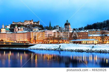 Beautiful view of Salzburg skyline. Beautiful view of Salzburg skyline. 46920026