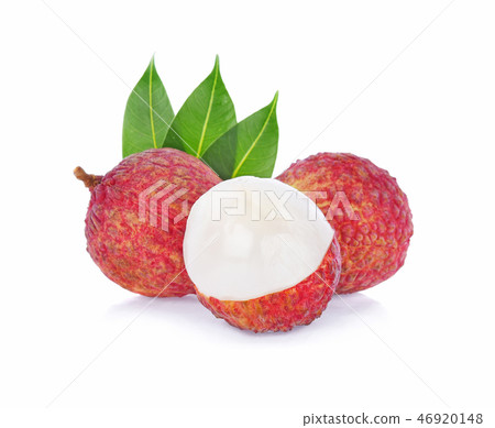 lychee isolated on white background lychee isolated on white background 46920148