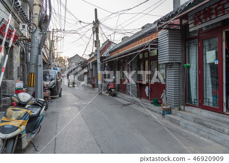 中國北京市街道平民生活 中国北京市街道の庶民生活 Street Beijing City China 46920909