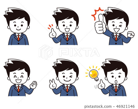 Young men in a suit set 01 Young men in a suit set 01 46921146