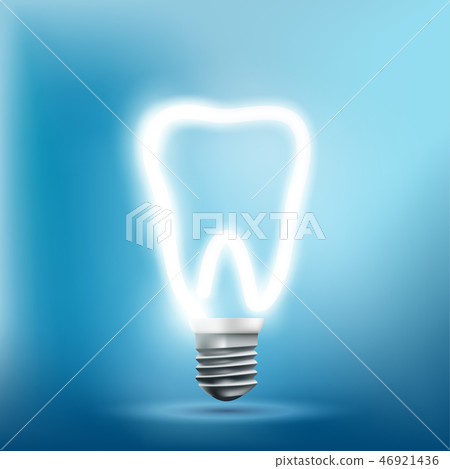 Implant human tooth as a light bulb. Implant human tooth as a light bulb. 46921436