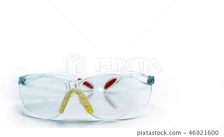 safety glasses isolated on white background 46921600