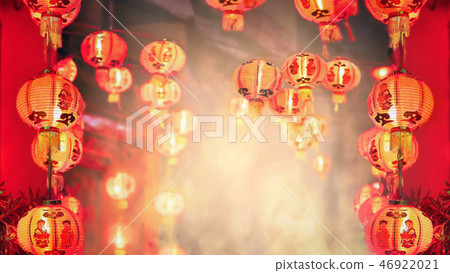 Chinese new year lanterns in china town. 46922021