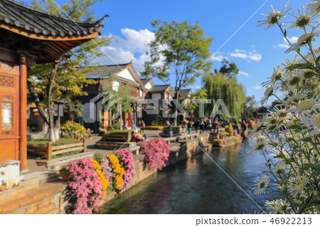 Creek at Lijiang old town Yunnan, China, Creek at Lijiang old town Yunnan, China, 46922213