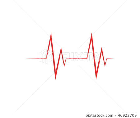 Pulse line ilustration vector template - Vectors Pulse line ilustration vector template - Vectors 46922709