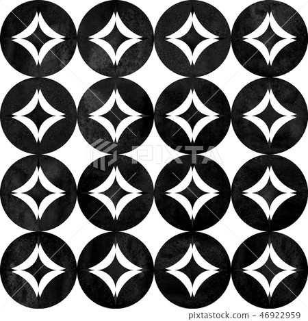 Abstract geometric seamless pattern. Black white 46922959