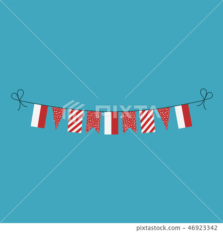 Decorations bunting flags Indonesia national day Decorations bunting flags Indonesia national day 46923342