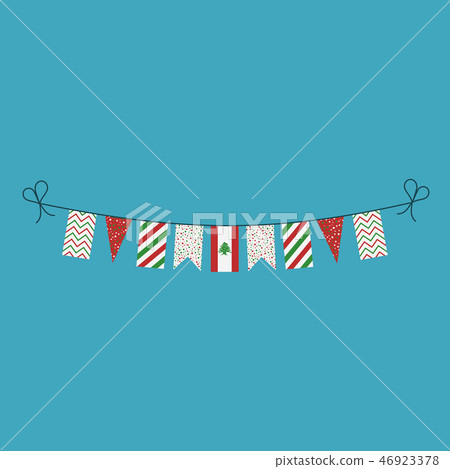 Decorations bunting flags for Lebanon national day Decorations bunting flags for Lebanon national day 46923378