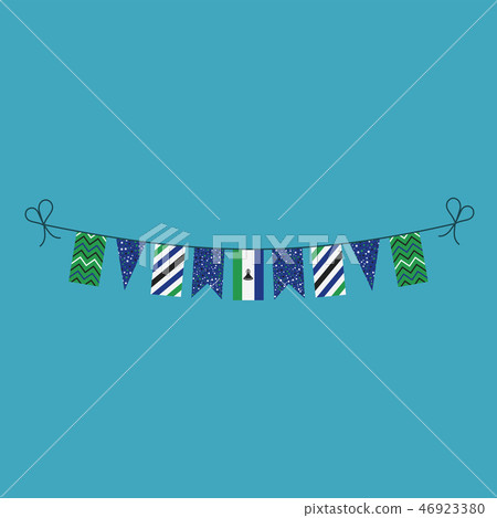 Decorations bunting flags for Lesotho national day Decorations bunting flags for Lesotho national day 46923380