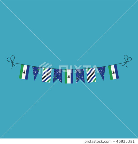 Decorations bunting flags for Lesotho national day 46923381