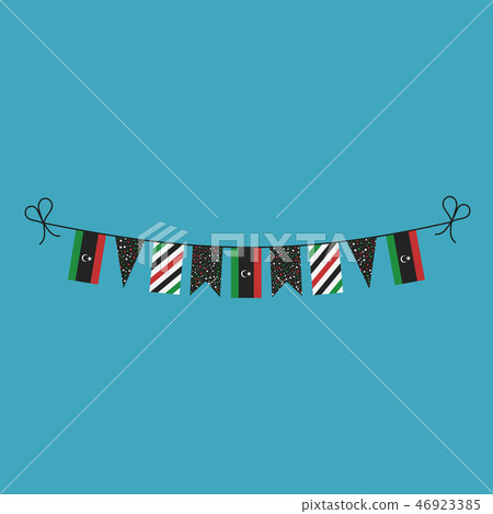 Decorations bunting flags for Libya national day 46923385