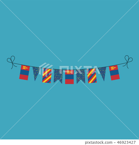 Decorations bunting flags of Mongolia national day 46923427