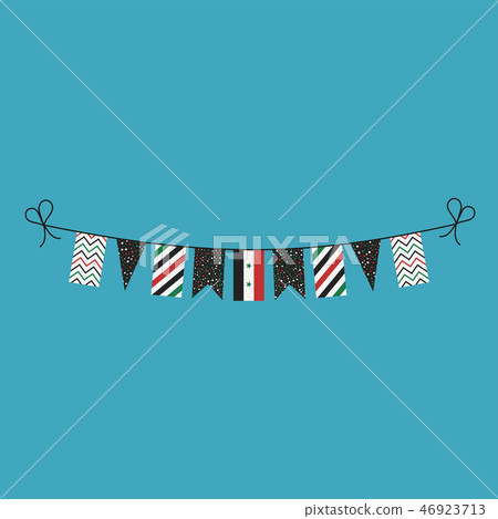 Decorations bunting flags for Syria national day Decorations bunting flags for Syria national day 46923713
