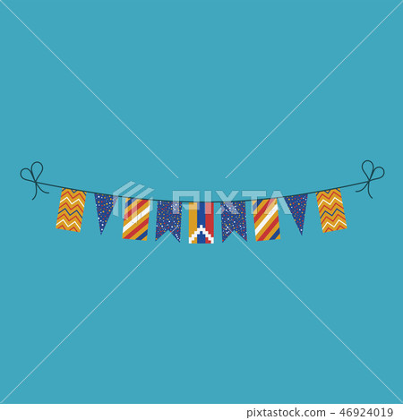 Decorations bunting flags of Republic of Artsakh Decorations bunting flags of Republic of Artsakh 46924019