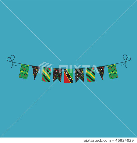 Decorations bunting flags of Saint Kitts and Nevis Decorations bunting flags of Saint Kitts and Nevis 46924029
