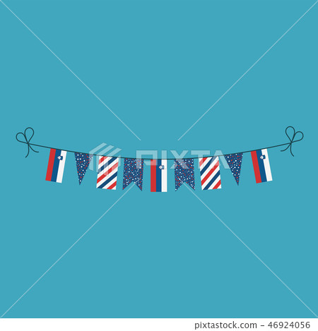 Decorations bunting flags of Slovenia national day Decorations bunting flags of Slovenia national day 46924056
