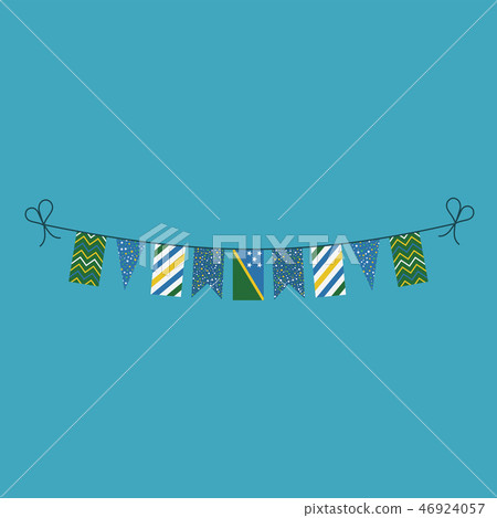 Decorations bunting flags of Solomon Islands 46924057