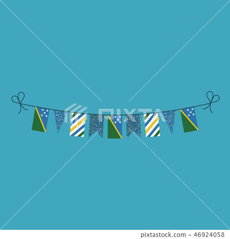 Decorations bunting flags of Solomon Islands Decorations bunting flags of Solomon Islands 46924058