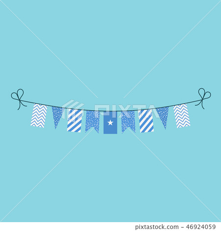 Decorations bunting flags for Somalia national day Decorations bunting flags for Somalia national day 46924059