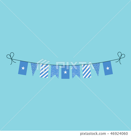 Decorations bunting flags for Somalia national day Decorations bunting flags for Somalia national day 46924060