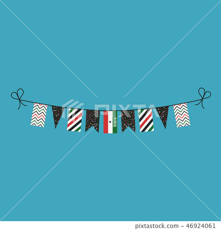 Decorations bunting flags Somaliland national day Decorations bunting flags Somaliland national day 46924061
