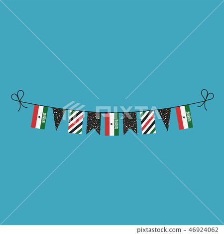 Decorations bunting flags Somaliland national day Decorations bunting flags Somaliland national day 46924062
