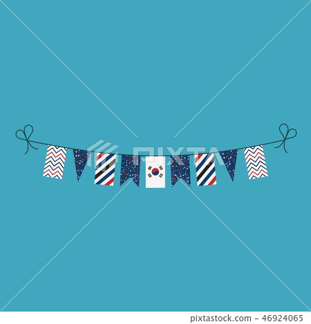 Decorations bunting flags of South Korea Decorations bunting flags of South Korea 46924065