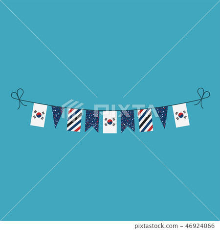 Decorations bunting flags of South Korea Decorations bunting flags of South Korea 46924066