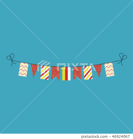 Decorations bunting flags of South Ossetia Decorations bunting flags of South Ossetia 46924067