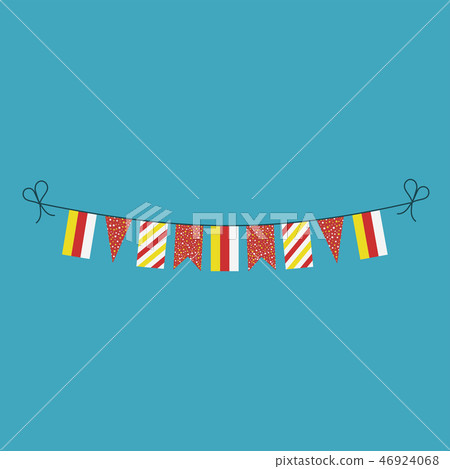 Decorations bunting flags of South Ossetia Decorations bunting flags of South Ossetia 46924068