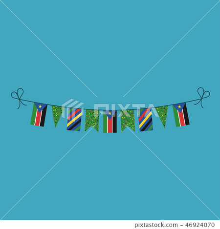 Decorations bunting flags of South Sudan Decorations bunting flags of South Sudan 46924070